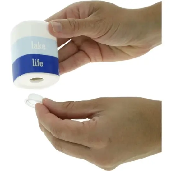 Pavilion Gift Company - Lake Life - 3 oz Salt & Pepper Ceramic Stoneware Shaker Set Cottage Waterfront image {7}