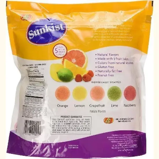 Sunkist Individually-Wrapped Fruit Gems (2 LB) Pouch - Great for Offices, Snacks, Parties & More image {3}