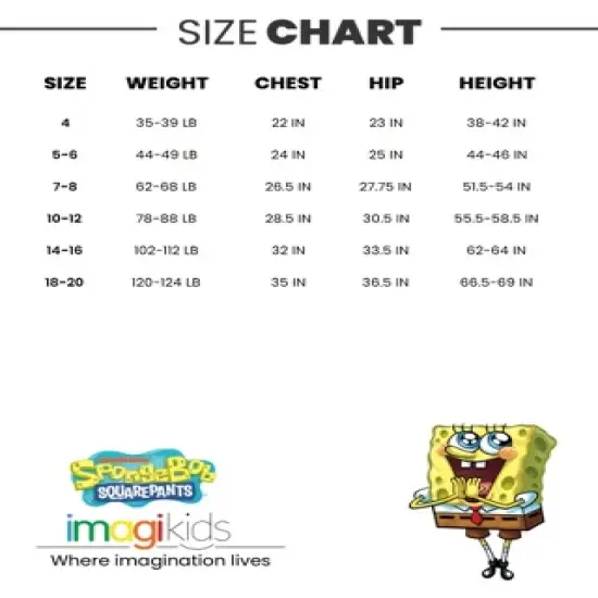 SpongeBob SquarePants Rash Guard Swim Shirt Toddler to Big Kid  image {6}