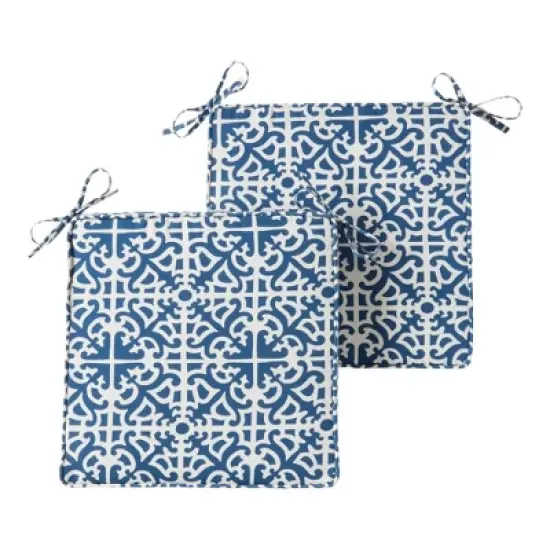 Kensington Garden 2pc 18" Square Outdoor Chair Pad image {15}