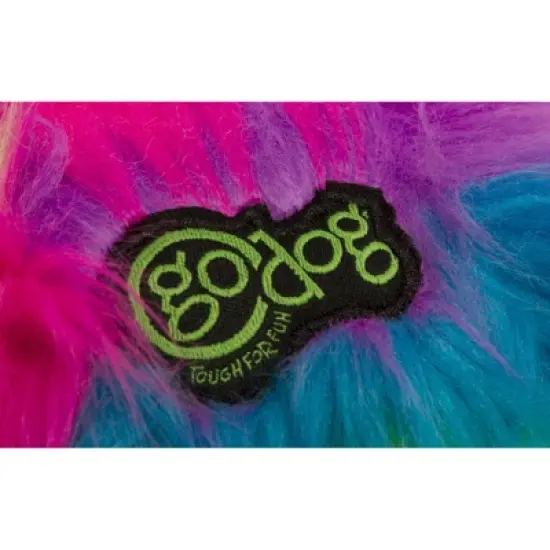 goDog Furballz Squeaker Plush Pet Toy for Dogs & Puppies, Soft & Durable, Tough & Chew Resistant, Reinforced Seams image {4}