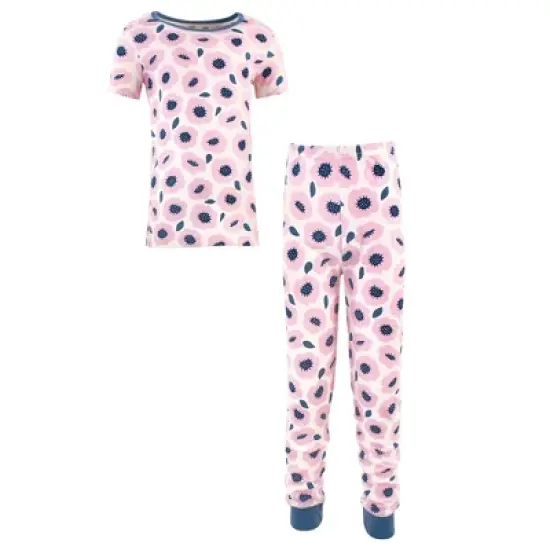 Touched by Nature Baby Girl Organic Cotton Tight-Fit Pajama Set, Blossoms image {3}
