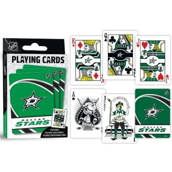 MasterPieces Officially Licensed NHL Dallas Stars Playing Cards - 54 Card Deck for Adults image {3}