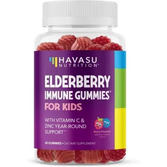 Elderberry Gummies for Kids, Immune System Supplement, Havasu Nutrition, 60ct image {4}