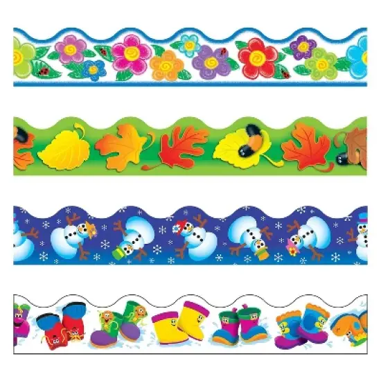 Trend Terrific Trimmers Pre-cut Reusable Four Seasons 156' Multi 92914 image {3}