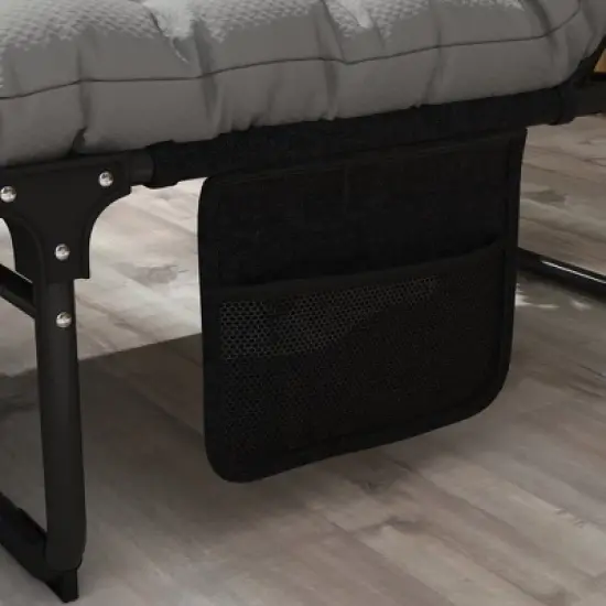 Racxily Outdoor Chaise Lounge Chair, Adjustable Folding Chaise Lounge with 4-position Backrest, Sun Bathing Lounger Chair for Patio, Beach, Gray image {7}