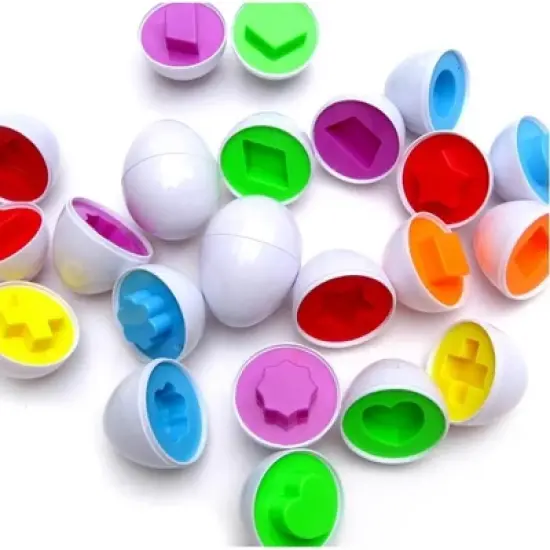 Ready! Set! Play! Link Educational Matching Shape And Color Recognition Eggs Game set, Educational Toys for Toddlers image {3}