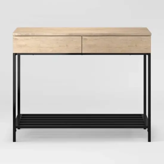 Loring Console Table Vintage Oak - Threshold&trade; image {2}