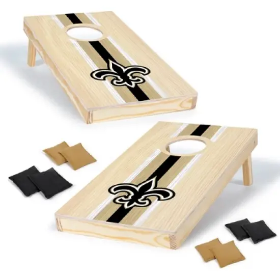 NFL New Orleans Saints 1'x2' Wood Cornhole Set image {5}
