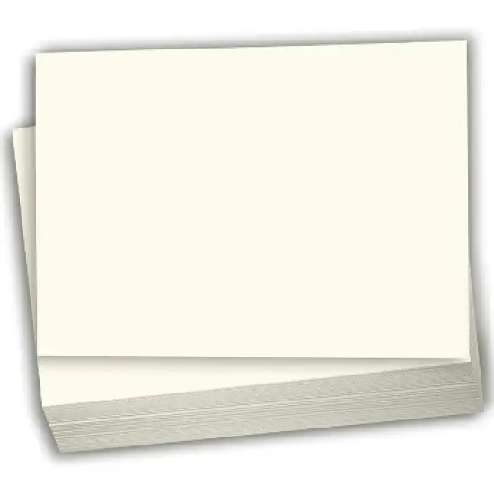 Hamilco Blank Index Cards 5 x 8 Card Stock 100lb Cover Cream Cardstock Paper - 100 Pack image {7}
