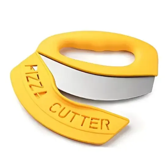 Kitcheniva Stainless Steel Pizza Cutter with Cover, 6.1 Inch image {4}
