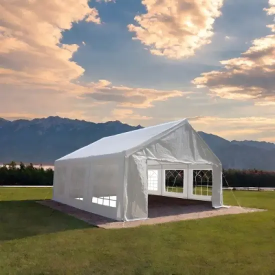 Heavy Duty Party Tent Outdoor Wedding Canopy,Waterproof Event Shelter Marquee with Carry Bags-Maison Boucle image {5}