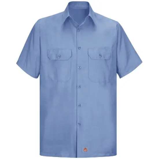 Red Kap&reg; Men's Short Sleeve Solid Rip Stop Shirt image {3}