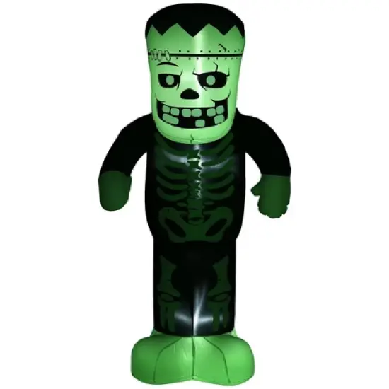 LOVSON Stunning Halloween Decor: Giant Frankenstein Inflatable, Wind and Rain Resistant image {5}