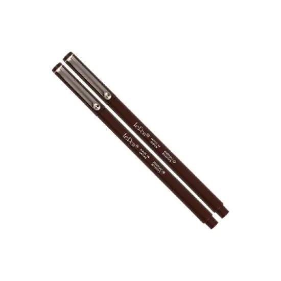 Marvy Uchida Le Pen Felt Pen Ultra Fine Point Brown Ink 2/Pack (7655870A) image {5}