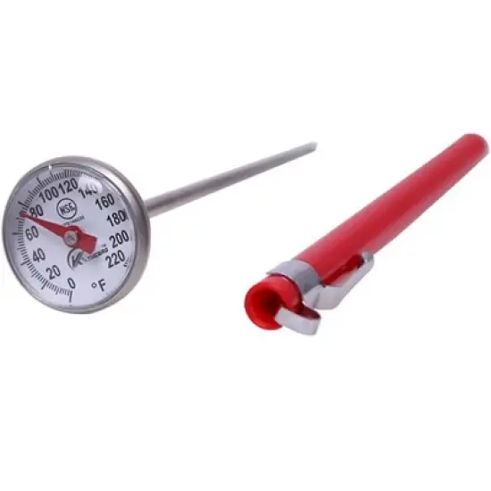 Itopfox Instant Read Dial Thermometer for Coffee Drinks, Chocolate Milk Foam, Stainless Steel with Temperature Clamp image {6}