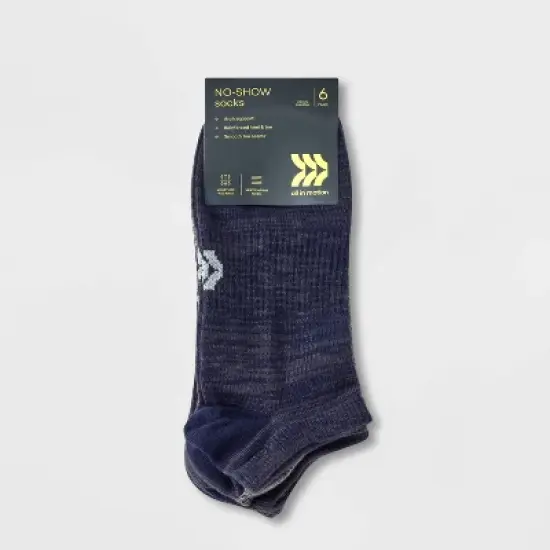 Men's Light Weight Random Feed Socks 6pk - All in Motion&trade; 6-12 image {1}