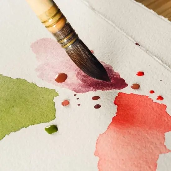 Magnani 1404 Toscana Rough 100% Cotton Watercolor Paper BlockBlock, 20 Sheets, 140 lb, Round Watercolor Paper, Acid-Free, UV Resistant,  Vegan Sized, image {2}