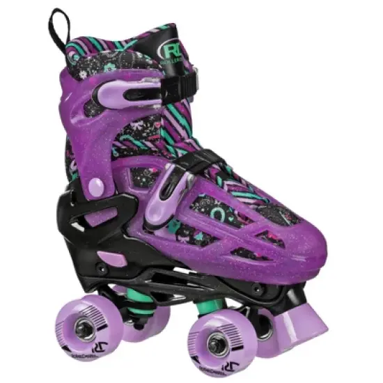 Roller Derby Lomond Kids' Adjustable Inline-Quad Combo Skates - Black image {1}