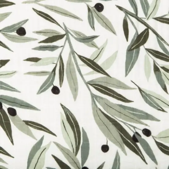 Babyletto Olive Branches Muslin All-Stages Bassinet Sheet image {5}