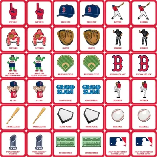 MasterPieces Officially Licensed MLB Boston Red Sox Matching Game for Kids and Families image {2}