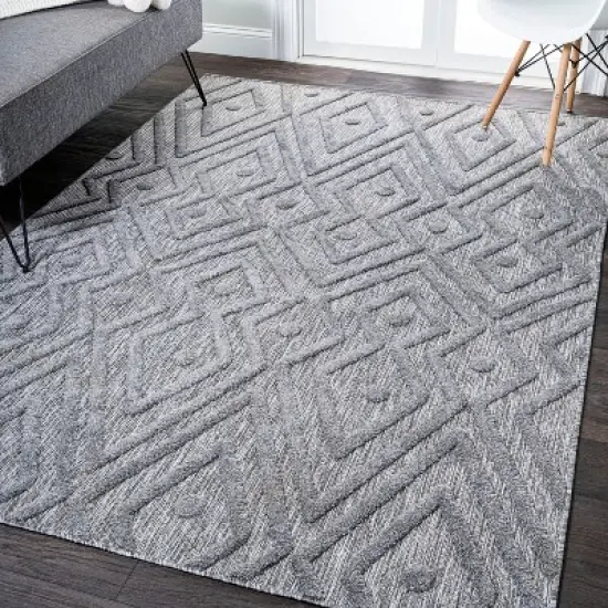 Balansat Moroccan Diamond Indoor/Outdoor Area Rug - JONATHAN Y image {5}