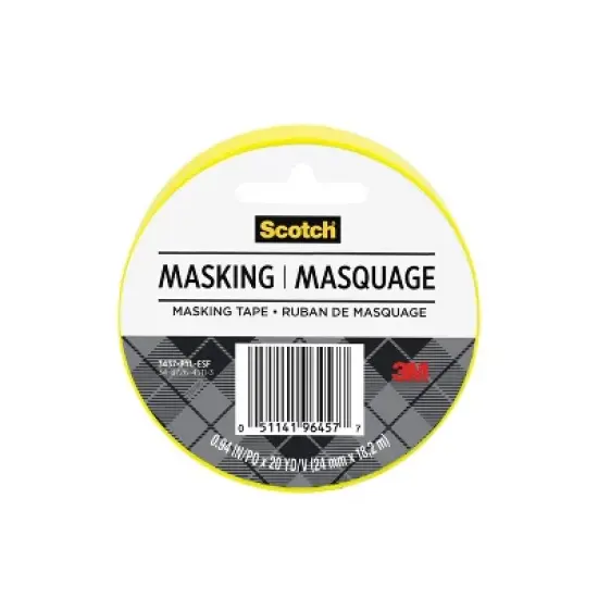 Scotch Expressions .94" x 20yd Masking Tape - Yellow image {10}