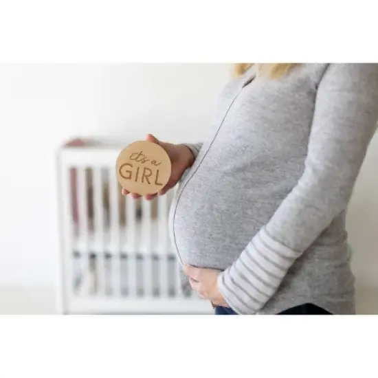 Pearhead Wooden Pregnancy Milestone Photo Props image {2}