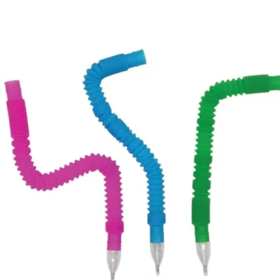 Poppin� Fun! Fidget Pens (3 Pack) - Stretchy, Clicky, Wearable! (Pink, Blue, Green) image {4}