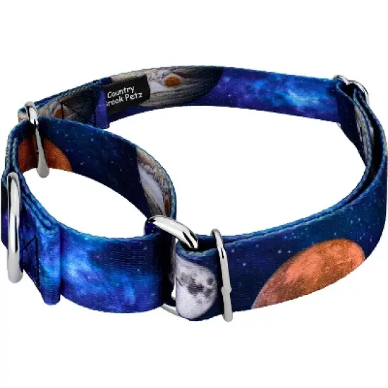Country Brook Petz Galactic Neighbors Martingale Dog Collar image {1}