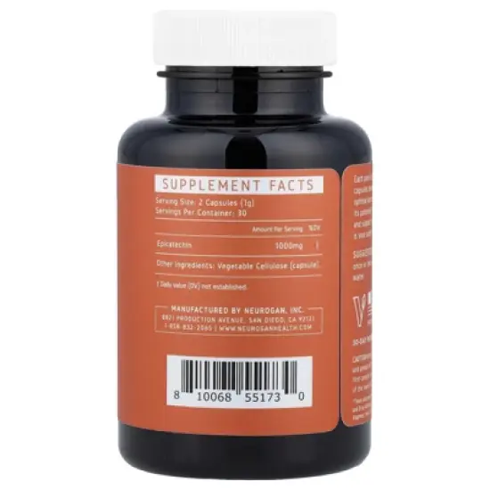 Neurogan Health Epicatechin, 60 Capsules (500 mg per Capsule) image {1}