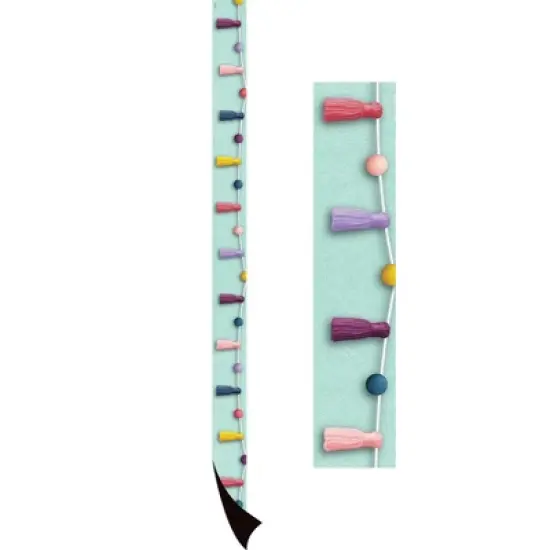 Teacher Created Resources&reg; Oh Happy Day Pom-Poms and Tassels Magnetic Border, 24 Feet Per Pack, 2 Packs image {2}