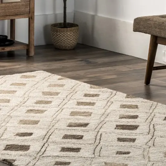 Arvin Olano x RugsUSA - Coco Trellis Wool Area Rug image {8}