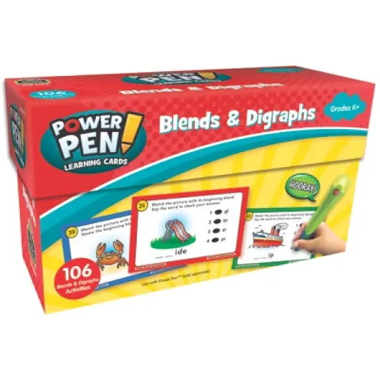 Teacher Created Resources Power Pen Learning Cards: Blends & Digraphs image {1}