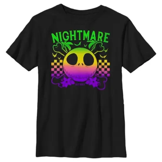 Boy's The Nightmare Before Christmas EST. 1993 Neon Rainbow Jack T-Shirt image {4}