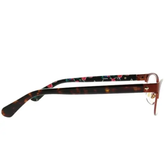 Kate Spade  YDC Womens Rectangle Eyeglasses Burgundy Havana 51mm image {2}