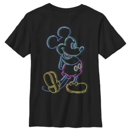 Boy's Disney Neon Mickey T-Shirt image {4}