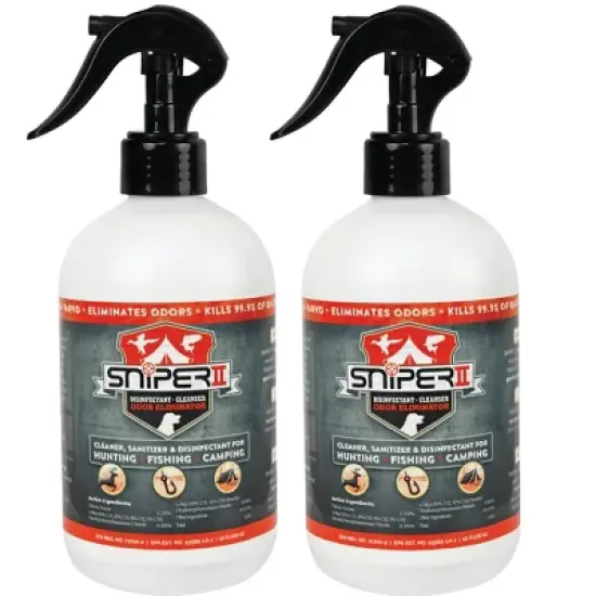 SNiPER II Disinfectant Cleanser and Odor Eliminator, Cleaner for Outdoor Disinfecting Purposes, Use for Hunting, Fishing, and Camping image {8}