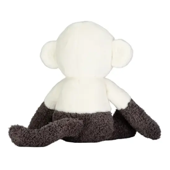 Lambs & Ivy Jungle Party White/Gray Plush Monkey Stuffed Animal Toy - Charlie image {3}