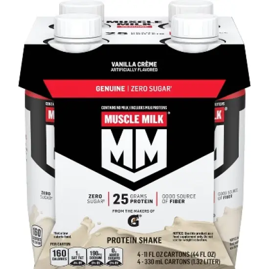 Muscle Milk Protein Shake - Vanilla Cr&egrave;me - 11 fl oz/4pk image {5}