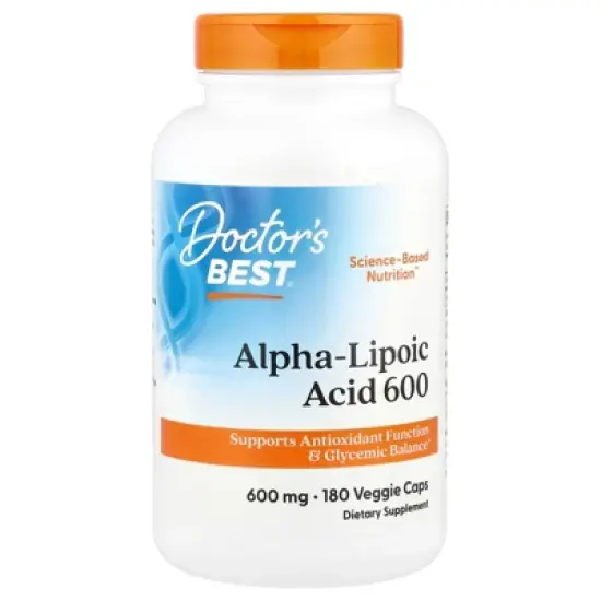 Doctor's Best Alpha-Lipoic Acid 600, 600 mg, 180 Veggie Caps image {4}