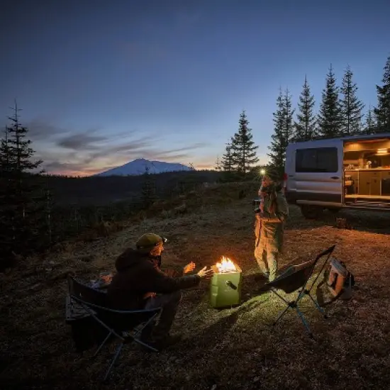 Tailgater X Portable Gas Fire Pit - Olive - Ukiah image {5}