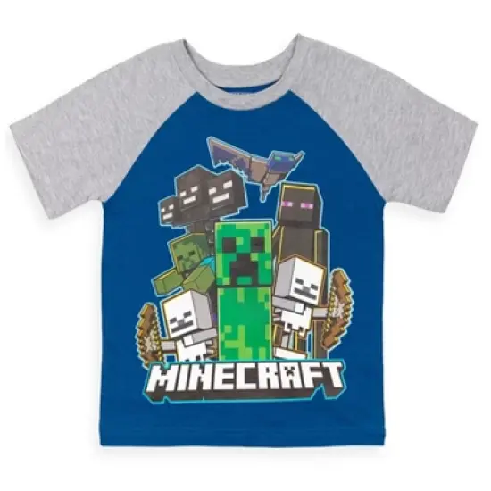 Minecraft Creeper 2 Pack T-Shirts Little Kid to Big Kid image {5}