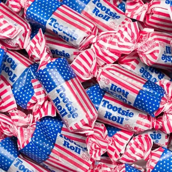 Patriotic Milk Chocolate Chews Candy Red, White & Blue image {4}
