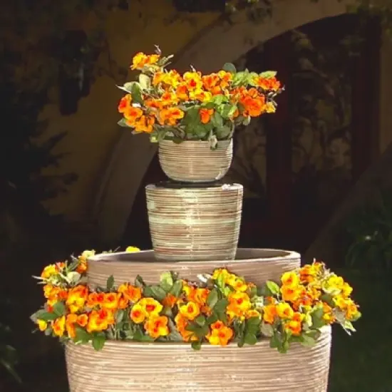 12.75" Pisa Instant Cordless Fountain Patina Copper - Bernini image {5}