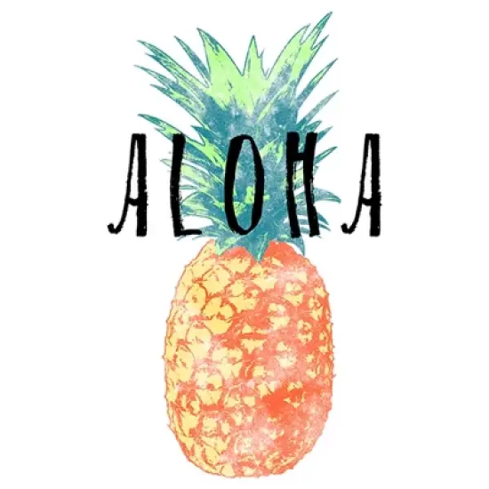 Girl's Lost Gods Aloha Watercolor Pineapple T-Shirt image {1}