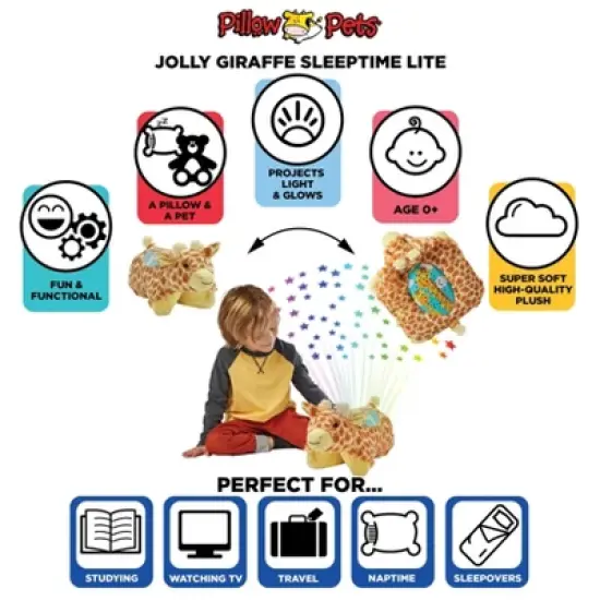 Jolly Giraffe SleeptimeLite Night Light - Pillow Pets image {6}