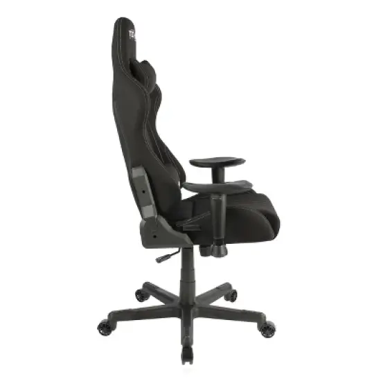 Fabric Ergonomic High Back Racer Style Video Gaming Chair Black - Techni Sport image {3}