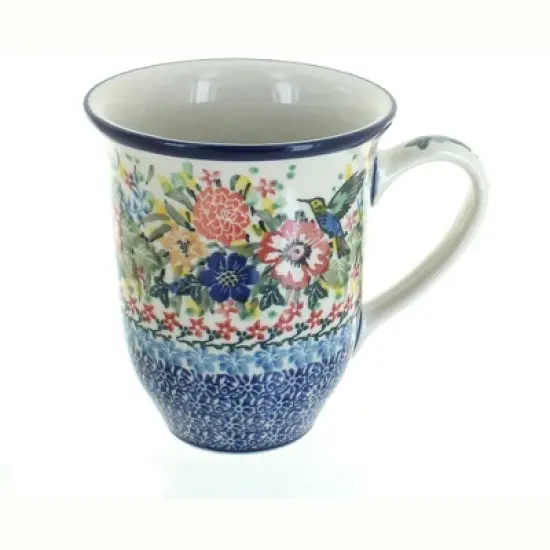 Blue Rose Polish Pottery 826 Ceramika Artystyczna Large Coffee Mug image {16}