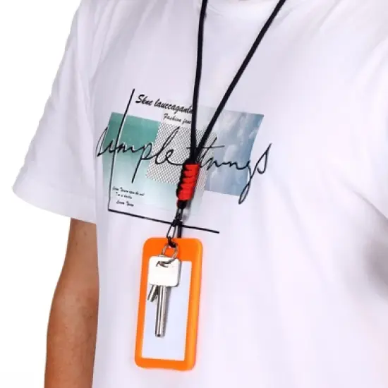 Unique Bargains Polyester Wear-resistant ID Card Neck Lanyards with Hook 3 Pcs image {5}